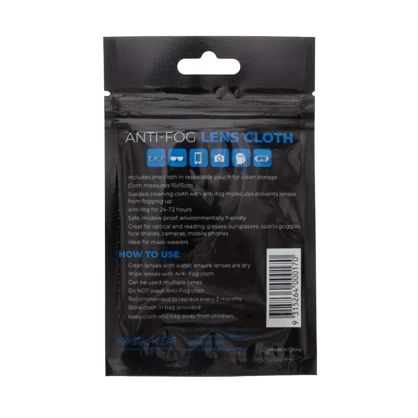 Anti-Fog Lens Cloth - Eyewear Accessories - Passport Eyewear