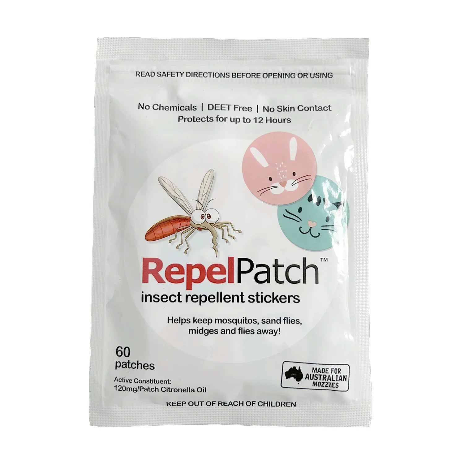RepelPatch Insect Repellent Stickers 60PC - Patch - Patch Trading Company