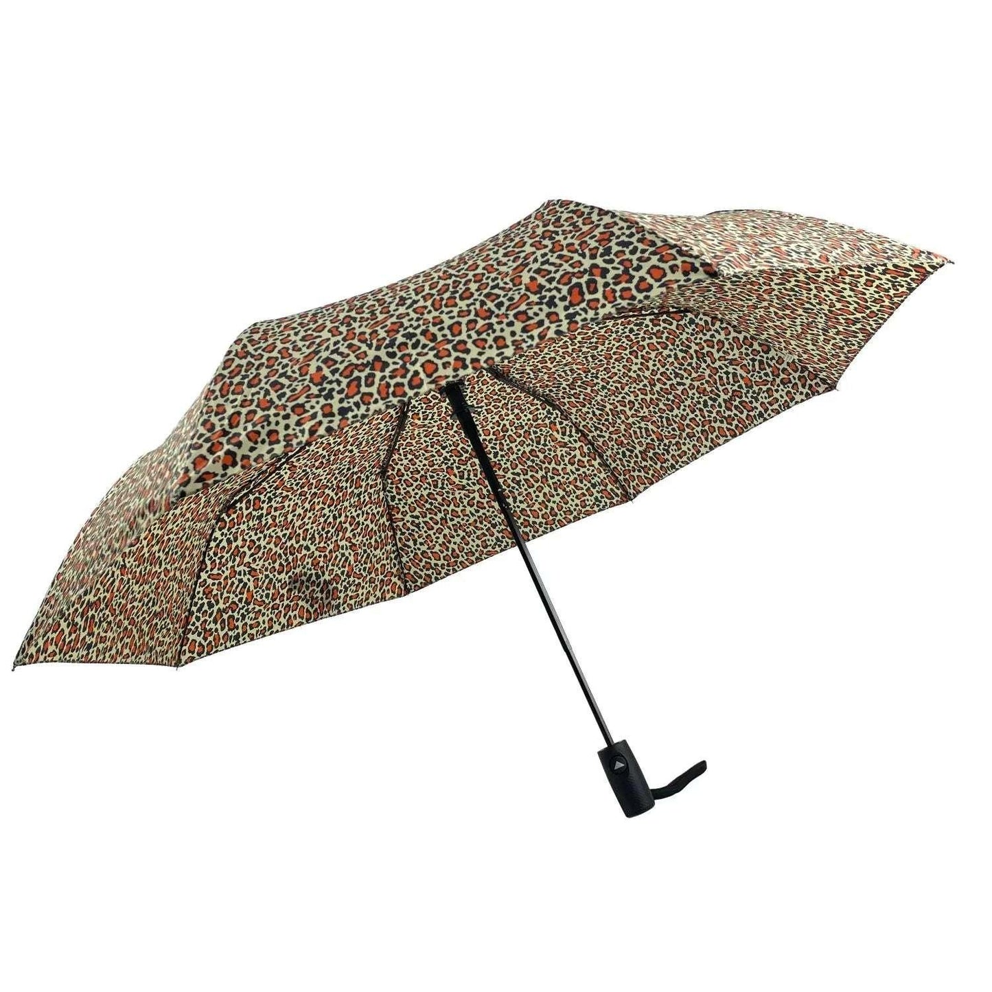 Red Leopard Auto Umbrella - Auto Open Umbrella - Splash Umbrellas