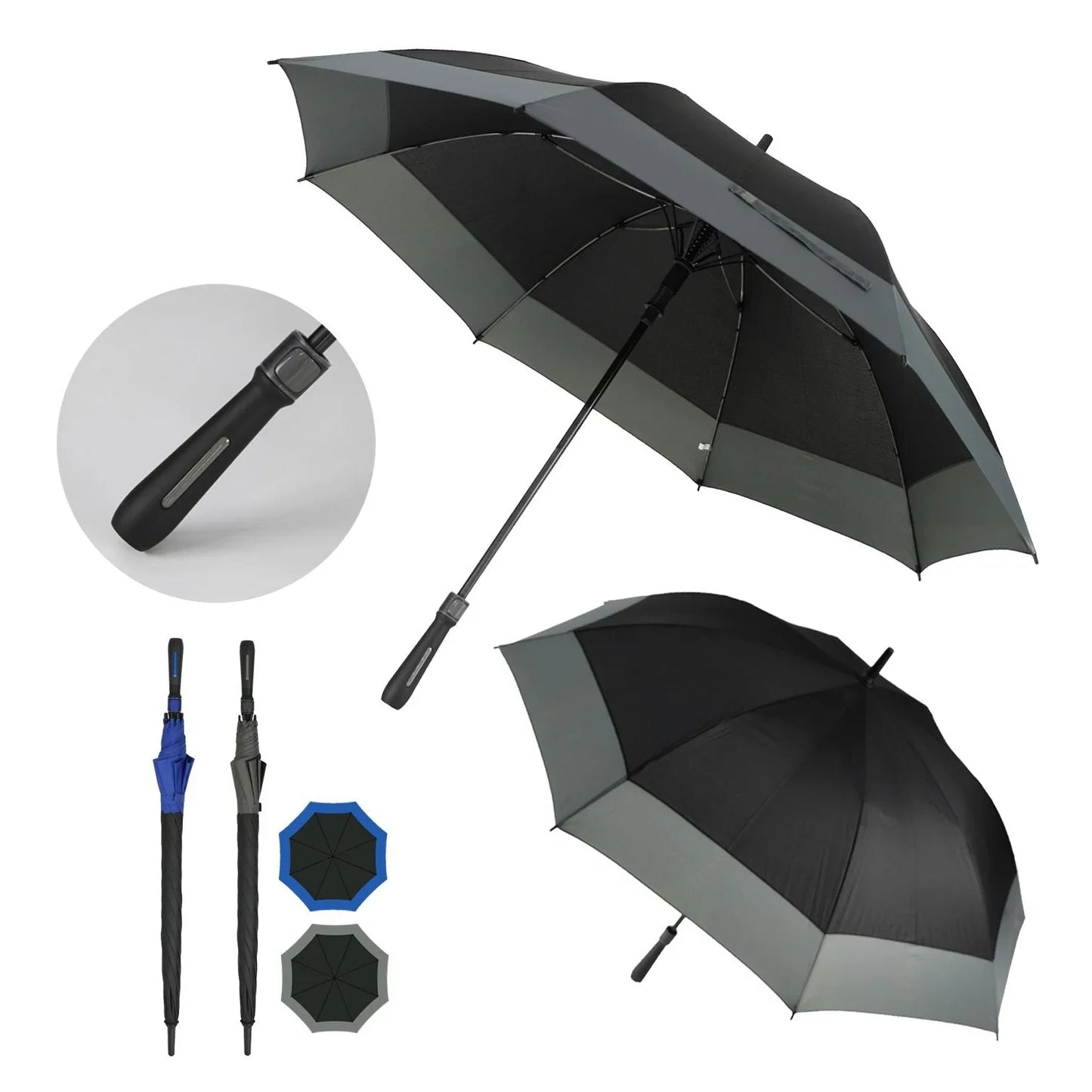 Long Stick Auto Umbrella - Auto Open Umbrella - Splash Umbrellas