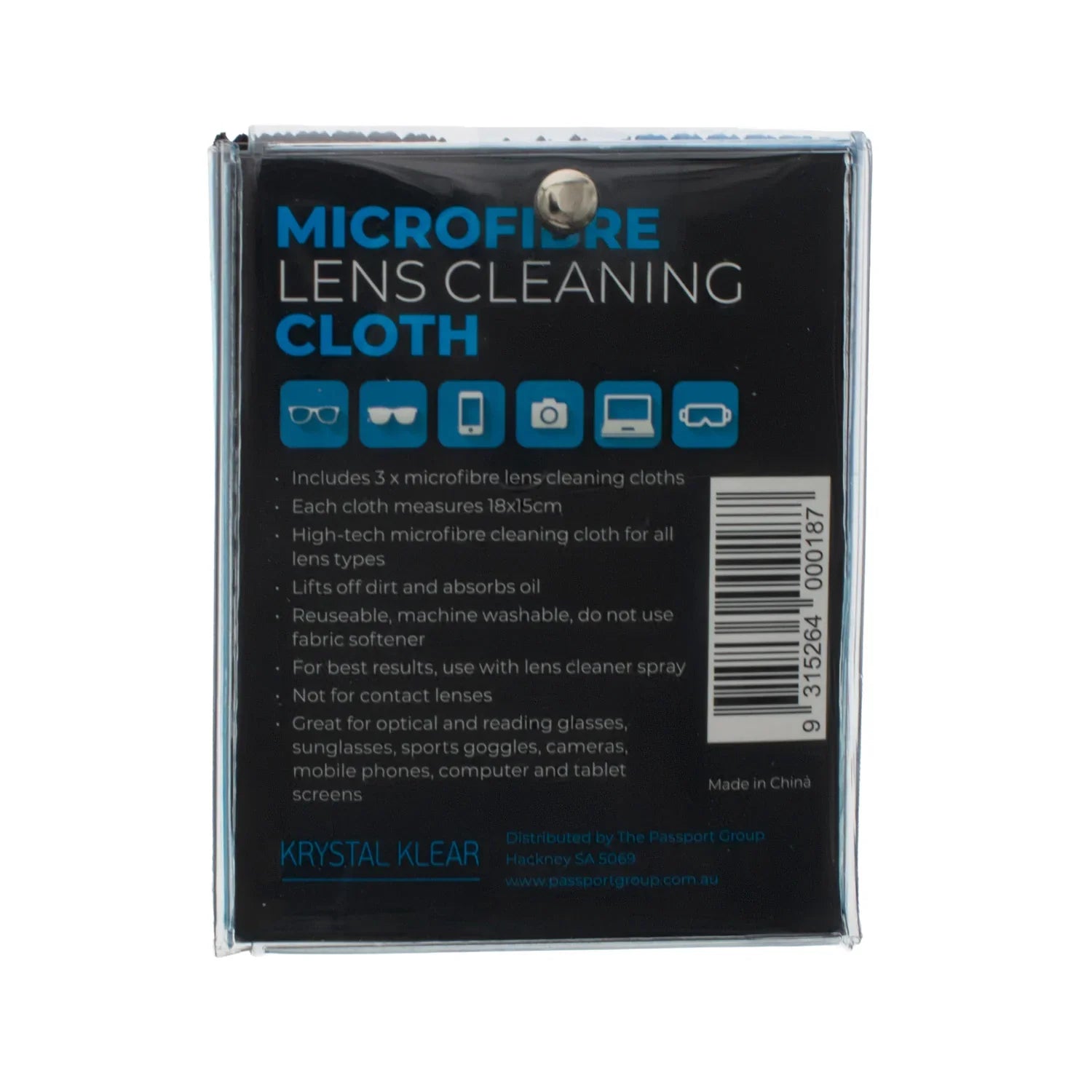 3 Pack Assorted Cleaning Cloths - Eyewear Accessories - Passport Eyewear