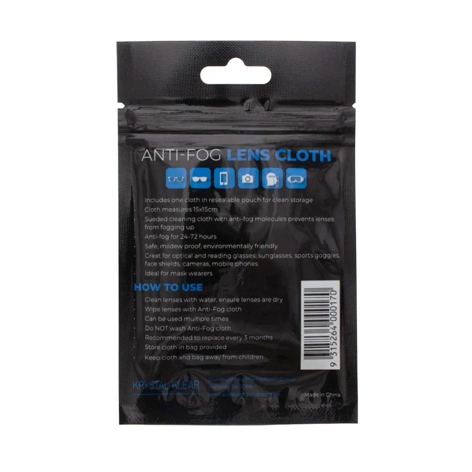 Anti-Fog Lens Cloth - Eyewear Accessories - Passport Eyewear