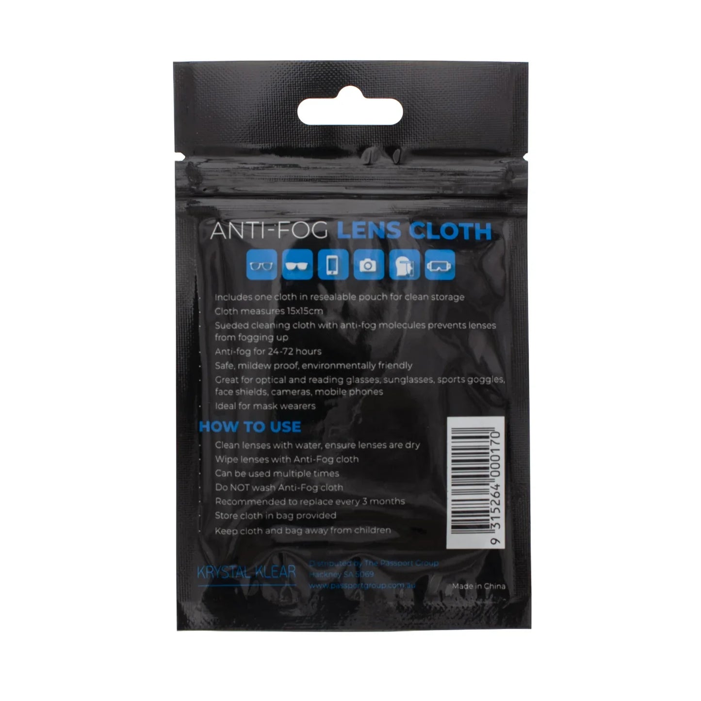 Anti-Fog Lens Cloth - Eyewear Accessories - Passport Eyewear