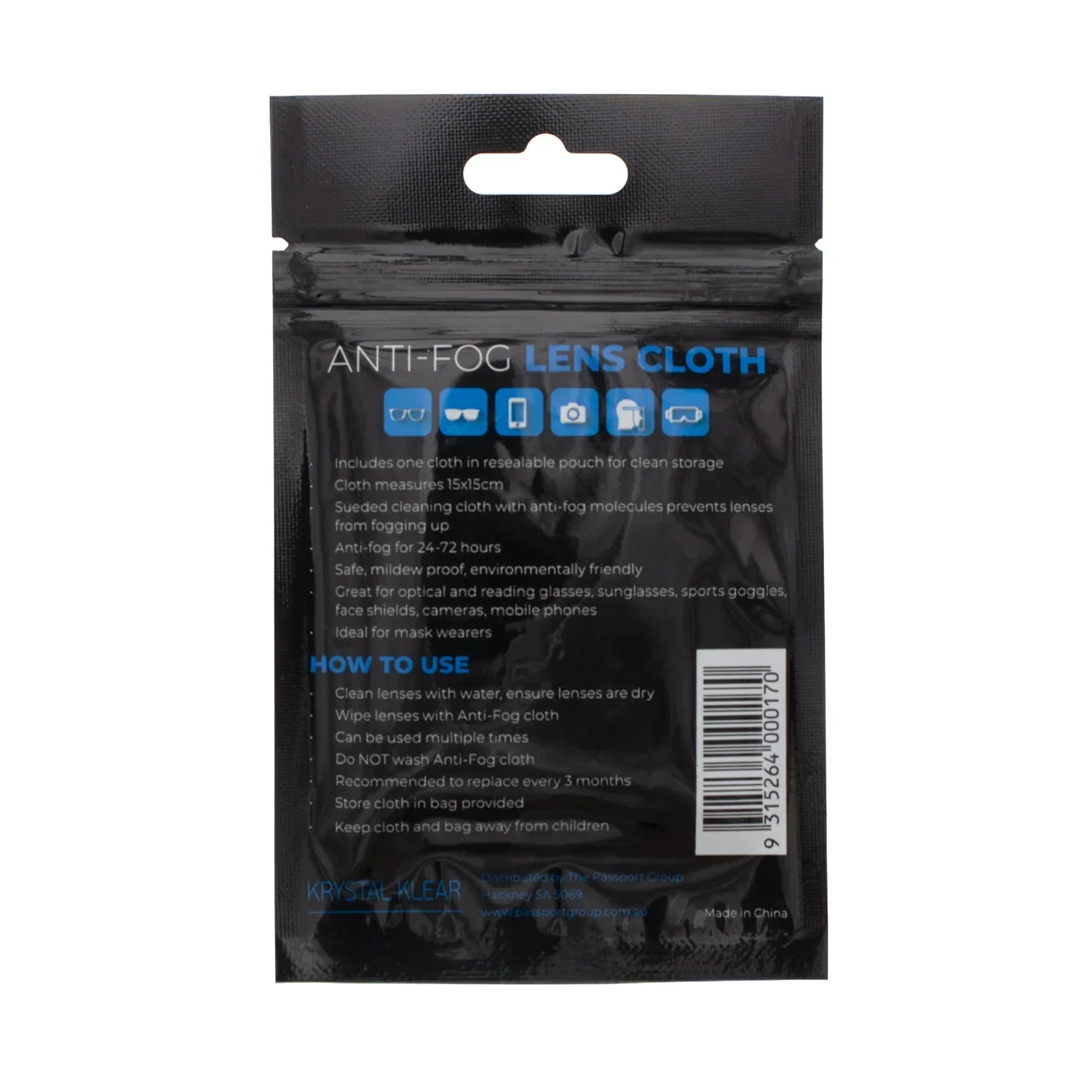 Anti-Fog Lens Cloth - Eyewear Accessories - Passport Eyewear