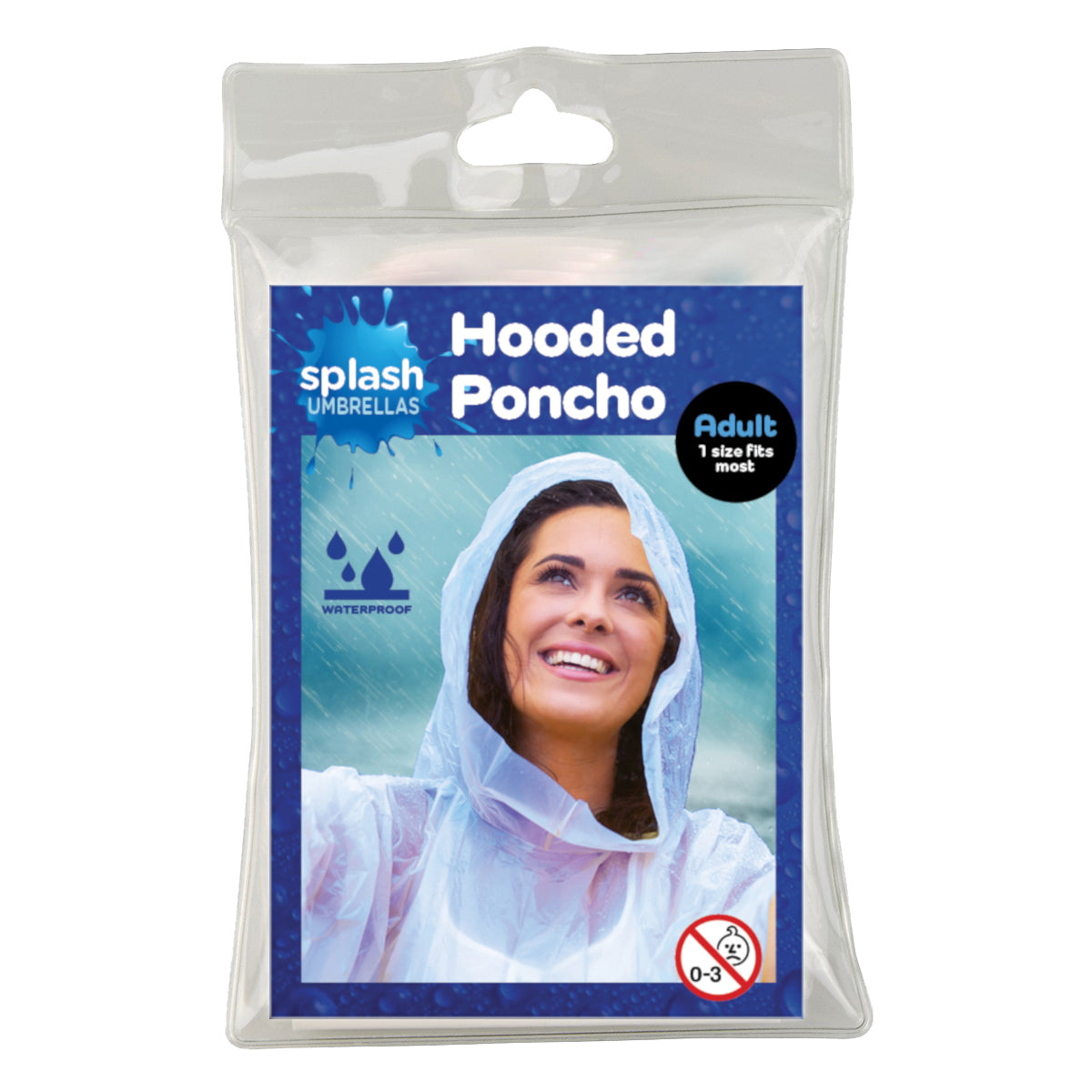 Adult Rain Poncho - Rain Poncho - Splash Umbrellas