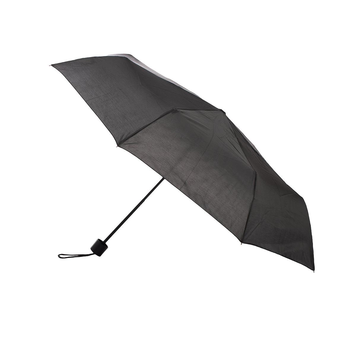 Basic Black Compact Umbrella - Manual Open Umbrella - Splash Umbrellas